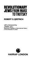 Copertina  Revolutionary jews from Marx to Trotsky