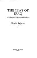 Copertina  The Jews of Iraq : 3000 years of history and culture