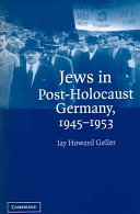 Copertina  Jews in post-holocaust Germany, 1945-1953