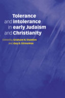 Copertina  Tolerance and intolerance in early Judaism and christianity