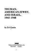 Copertina  Truman, American Jewry, and Israel, 1945-1948