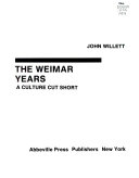 Copertina  Gli anni di Weimar : una cultura troncata