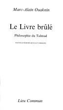 Copertina  Le livre brule : philosophie du Talmud