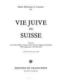 Copertina  Vie juive en suisse