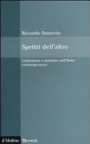 Copertina  Spettri dell'altro : letteratura e razzismo nell'Italia contemporanea
