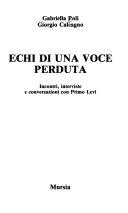 Copertina  Echi di una voce perduta : incontri, interviste e conversazioni con Primo Levi