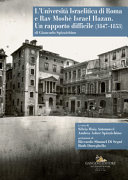 Copertina  L'università israelitica di Roma e rav Moshè Hazan : un rapporto difficile (1847-1853)