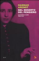 Copertina  Nel deserto del pensiero : quaderni e diari: 1950-1973