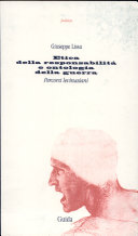 Copertina  Etica della responsabilità e ontologia della guerra : percorsi levinasiani