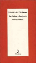 Copertina  Da Cohen a Benjamin : essere ebrei tedeschi
